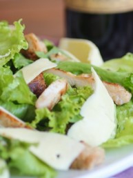caesar salad at the grill at black mountain golf course