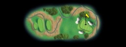 layout for hole 11 at the black mountain golf course