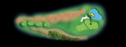 layout for hole 4 at the black mountain golf course